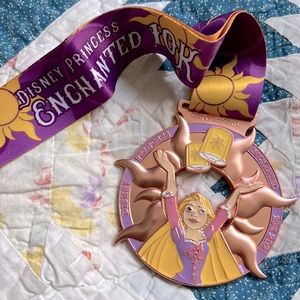 RunDisney 2021 Princess Half Rapunzel 10k Medal